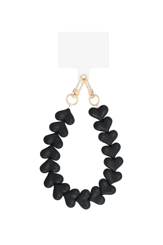 Black Hearts Telefoonketting