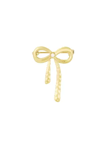 Pearl Bow Broche